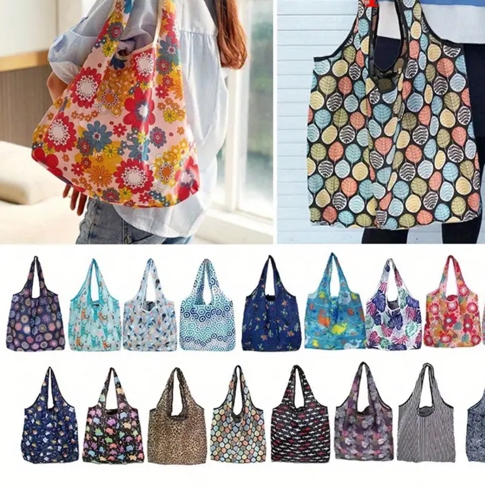 Reusable Multiple Print Market Bag 3 pack